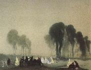 William Blamire Young Moonlight revels oil painting